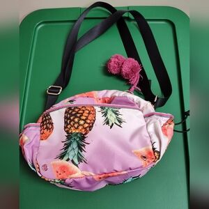 Juicy Couture Pineapple Watermelon Crossbody with Black Strap